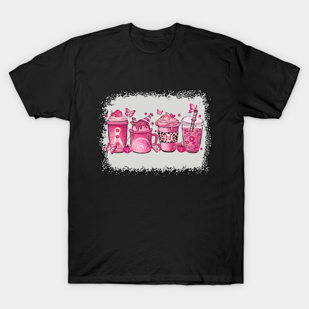 Breast Cancer Bleached Hot Chocolate Cup T-Shirt by WoollyWonder